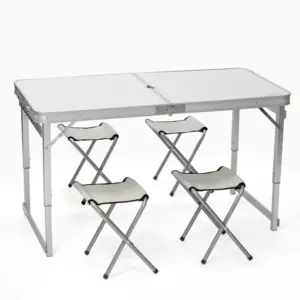 Camping furniture set (table + 4 chairs)