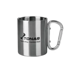 TONAR Isothermal Steel Tourist Mug w. carabiner 300 ml