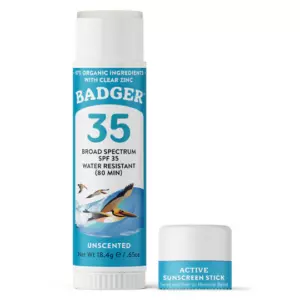 Солнцезащитный стик Badger Active Sunscreen Stick SPF 35