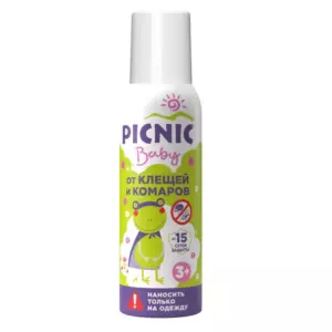 Спрей от клещей и комаров Picnic Baby 125 мл