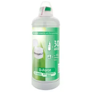 Жидкость для нижнего бака биотуалета D-Force Green 1.8 л