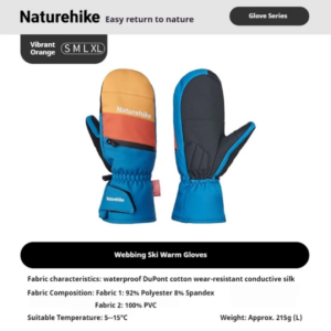 ჩათბილული ხელთათმანი Naturehike Sorona® Aura