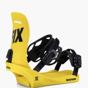 FIX Nation 2025 yellow snowboard binding