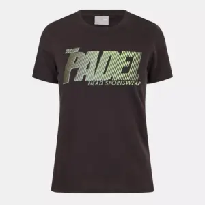 Женская футболка HEAD Padel Performance Black