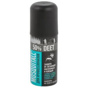 Спрей от клещей MOSQUITALL Professional 50% DEET 100 мл